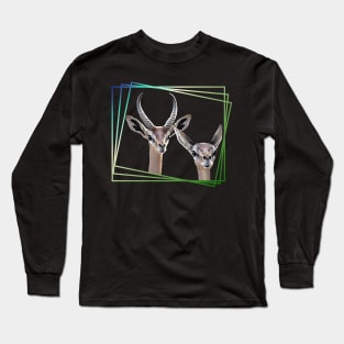 Gerenuk - Gazelle in Kenya / Africa Long Sleeve T-Shirt